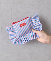 Actually（アクチュアリー）の「ストライプコットンポーチS（ポーチ）」