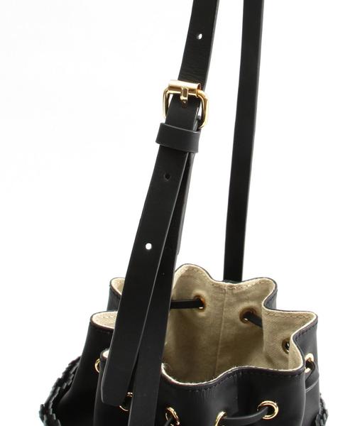 MuseR(ミュザー)の「ミュザー/MuseR フリンジcylinderBAG バッグ(ショルダーバッグ・レディース・ブラック/モカ/グレー・フリー)」の9枚目の写真