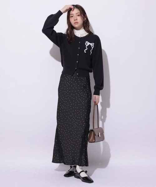 Rirandture（リランドチュール）の「レーストリムマーメイドスカート（スカート・レディース・オフホワイト/ブラック・0/1/2）」の2枚目の写真