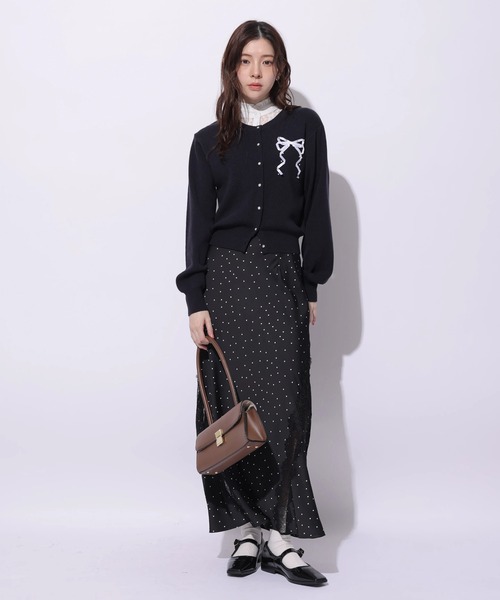 Rirandture（リランドチュール）の「レーストリムマーメイドスカート（スカート・レディース・オフホワイト/ブラック・0/1/2）」の4枚目の写真