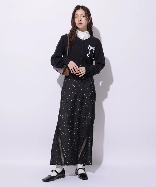 Rirandture（リランドチュール）の「レーストリムマーメイドスカート（スカート・レディース・オフホワイト/ブラック・0/1/2）」の6枚目の写真