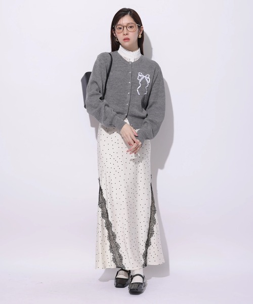 Rirandture（リランドチュール）の「レーストリムマーメイドスカート（スカート・レディース・オフホワイト/ブラック・0/1/2）」の12枚目の写真