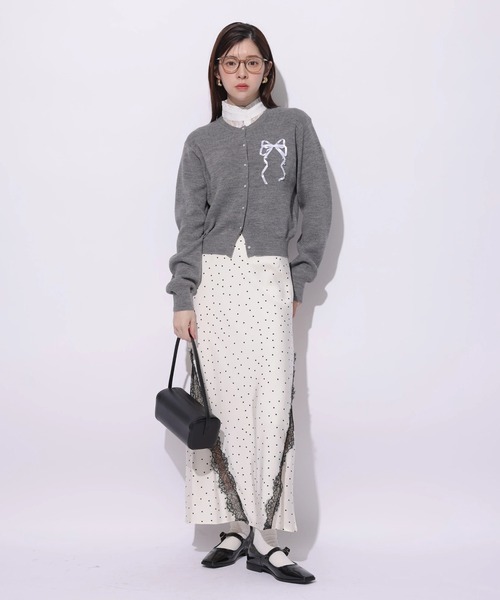 Rirandture（リランドチュール）の「レーストリムマーメイドスカート（スカート・レディース・オフホワイト/ブラック・0/1/2）」の13枚目の写真