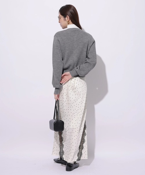 Rirandture（リランドチュール）の「レーストリムマーメイドスカート（スカート・レディース・オフホワイト/ブラック・0/1/2）」の15枚目の写真