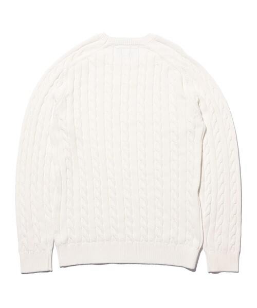 BEAMS PLUS(ビームスプラス)の「Crew Cable(ニット/セーター・メンズ・グレー/ブルー/ブラック/オリーブ/ホワイト/ブラウン/レッド/ベージュ/イエロー/ネイビー・SMALL/MEDIUM/LARGE/X-LARGE)」の22枚目の写真