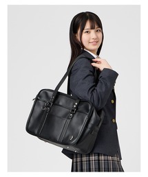 EASTBOY | イーストボーイ スクバ 合皮 バッグ スクール 中学生 高校生 通学 鞄 女子用 スクールバッグ スクバデコ 学生鞄 女子高生 学生服 入学式 卒業式(ショルダーバッグ)