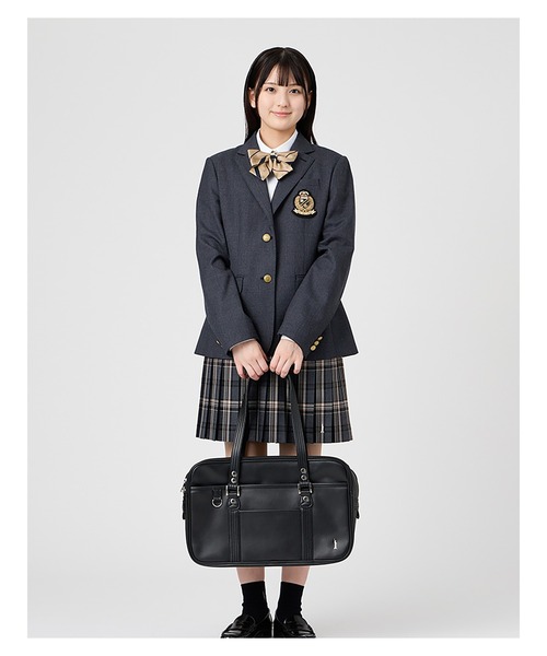 EASTBOY（イーストボーイ）の「イーストボーイ スクバ 合皮 バッグ スクール 中学生 高校生 通学 鞄 女子用 スクールバッグ スクバデコ 学生鞄 女子高生 学生服  （ショルダーバッグ・キッズ・ブラック/ブラウン・F）」の11枚目の写真