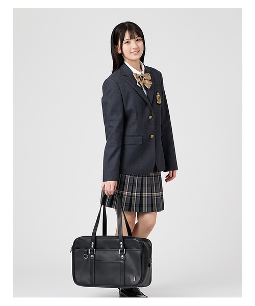 EASTBOY（イーストボーイ）の「イーストボーイ スクバ 合皮 バッグ スクール 中学生 高校生 通学 鞄 女子用 スクールバッグ スクバデコ 学生鞄 女子高生 学生服  （ショルダーバッグ・キッズ・ブラック/ブラウン・F）」の13枚目の写真
