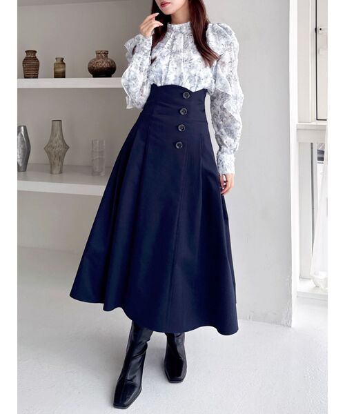 セール】サイドプリーツトレンチコルセットスカート（スカート