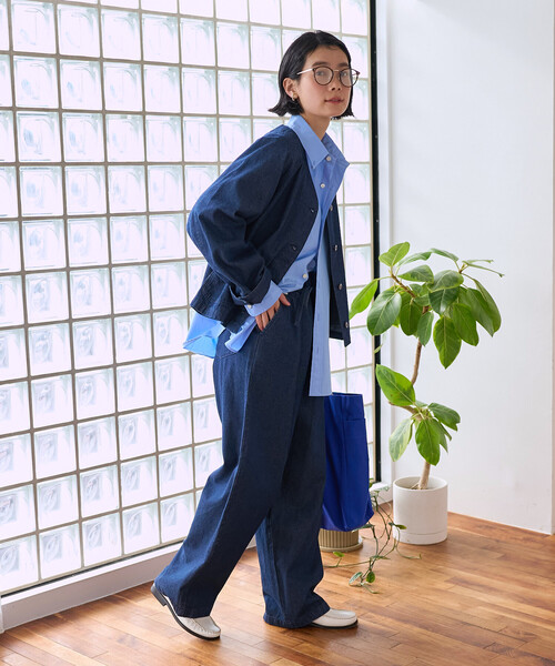 FREAK'S STORE（フリークスストア）の「＜セットアップ対応＞ RED KAP × FREAK'S STORE/レッドキャップ 別注 ノーカラーＶネックジャケット（ノーカラージャケット・レディース・その他2/ネイビー/ナチュラル/ベージュ/オリーブ・ﾌﾘ-）」の7枚目の写真