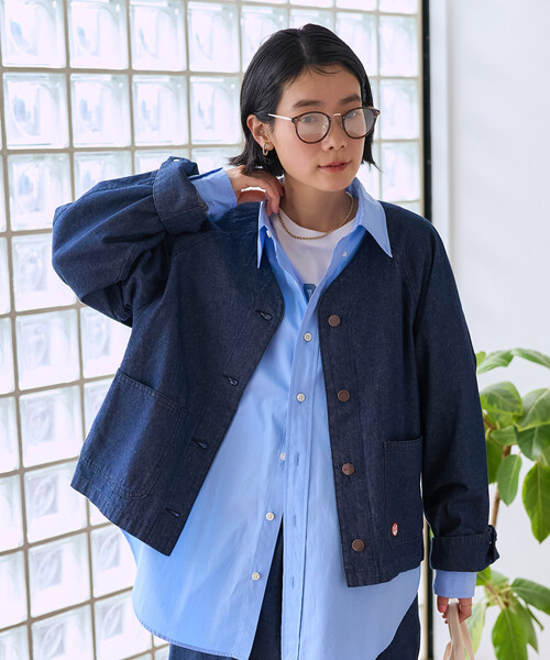 FREAK'S STORE（フリークスストア）の「＜セットアップ対応＞ RED KAP × FREAK'S STORE/レッドキャップ 別注 ノーカラーＶネックジャケット（ノーカラージャケット・レディース・その他2/ネイビー/ナチュラル/ベージュ/オリーブ・ﾌﾘ-）」の13枚目の写真