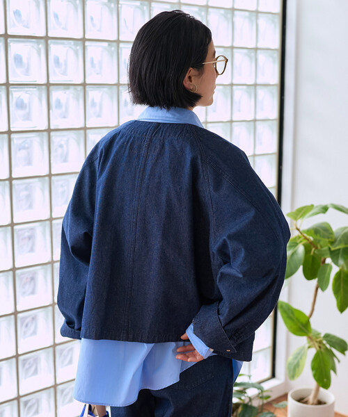 FREAK'S STORE（フリークスストア）の「＜セットアップ対応＞ RED KAP × FREAK'S STORE/レッドキャップ 別注 ノーカラーＶネックジャケット（ノーカラージャケット・レディース・その他2/ネイビー/ナチュラル/ベージュ/オリーブ・ﾌﾘ-）」の14枚目の写真