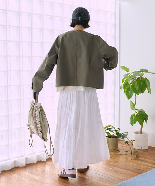 FREAK'S STORE（フリークスストア）の「＜セットアップ対応＞ RED KAP × FREAK'S STORE/レッドキャップ 別注 ノーカラーＶネックジャケット（ノーカラージャケット・レディース・その他2/ネイビー/ナチュラル/ベージュ/オリーブ・ﾌﾘ-）」の22枚目の写真