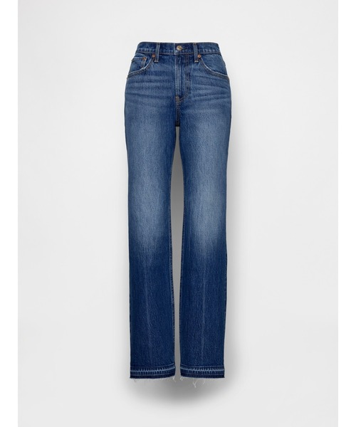 GAP(ギャップ)の「ミッドライズ リラックスフィット ストレートデニム(デニムパンツ・レディース・インディゴブルー・30/28/27/26/25/24/23/29)」の2枚目の写真