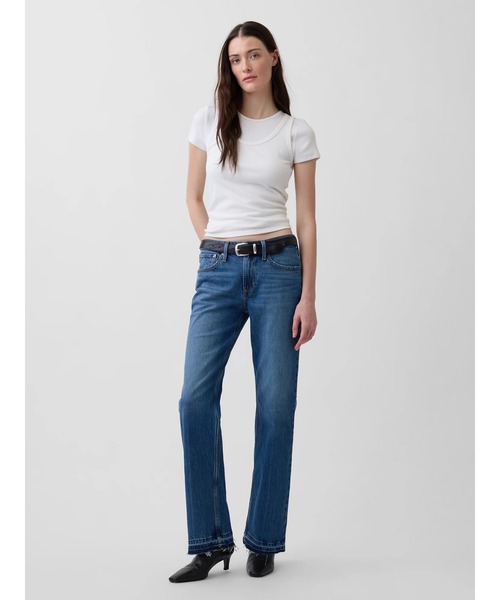 GAP(ギャップ)の「ミッドライズ リラックスフィット ストレートデニム(デニムパンツ・レディース・インディゴブルー・30/28/27/26/25/24/23/29)」の7枚目の写真