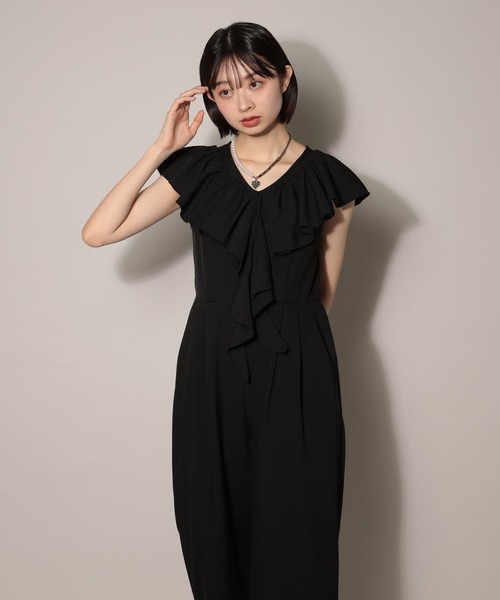 PAGEBOY(ページボーイ)の「バスケットフリルサロペ(サロペット/オーバーオール・レディース・ベージュ/グレー/ブラック・FREE)」の15枚目の写真