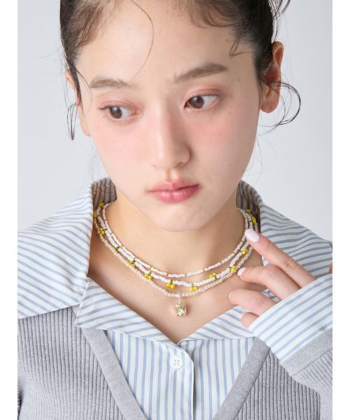 LILY BROWN(リリーブラウン)の「フルーツビーズネックレス(ネックレス・レディース・イエロー/レッド/ラベンダー・F)」の16枚目の写真