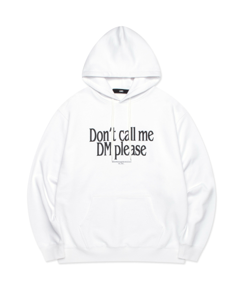 DM PLEASE HOODIE — худи off white