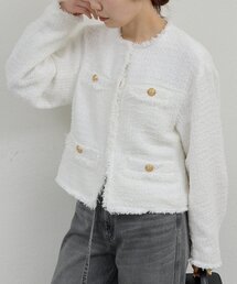 GALLARDAGALANTE | 【手洗い可】ツイードショートジャケット(ベスト)