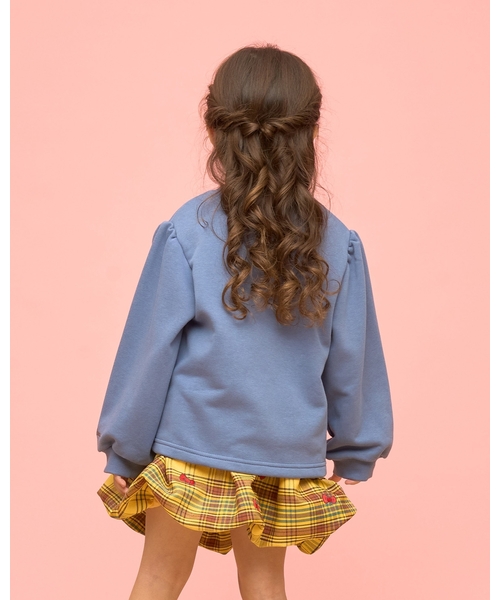 Lycee mine(リセマイン)の「【速乾裏毛】ワンポイント刺繍スウェット(スウェット・キッズ・ブルーグレー/ホワイト系その他/ブラック/ラベンダー/ライトピンク・110cm/130cm/150cm/120cm/100cm/140cm)」の18枚目の写真