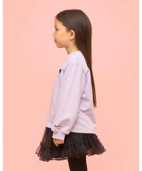 Lycee mine(リセマイン)の「【速乾裏毛】ワンポイント刺繍スウェット(スウェット・キッズ・ブルーグレー/ホワイト系その他/ブラック/ラベンダー/ライトピンク・110cm/130cm/150cm/120cm/100cm/140cm)」の20枚目の写真