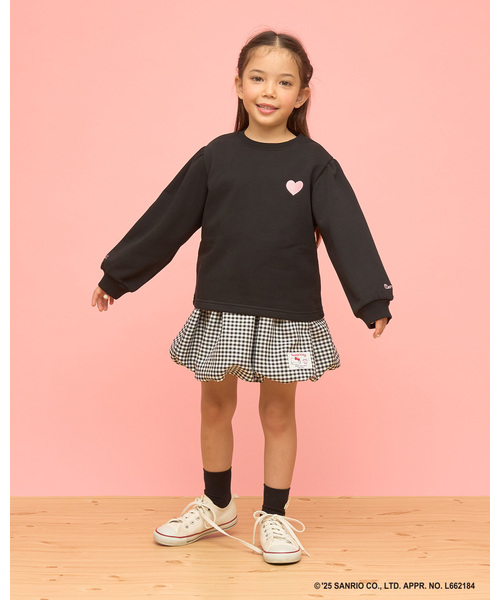 Lycee mine(リセマイン)の「【速乾裏毛】ワンポイント刺繍スウェット(スウェット・キッズ・ブルーグレー/ホワイト系その他/ブラック/ラベンダー/ライトピンク・110cm/130cm/150cm/120cm/100cm/140cm)」の9枚目の写真