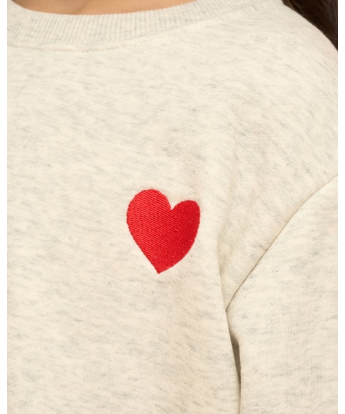 Lycee mine(リセマイン)の「【速乾裏毛】ワンポイント刺繍スウェット(スウェット・キッズ・ブルーグレー/ホワイト系その他/ブラック/ラベンダー/ライトピンク・110cm/130cm/150cm/120cm/100cm/140cm)」の6枚目の写真