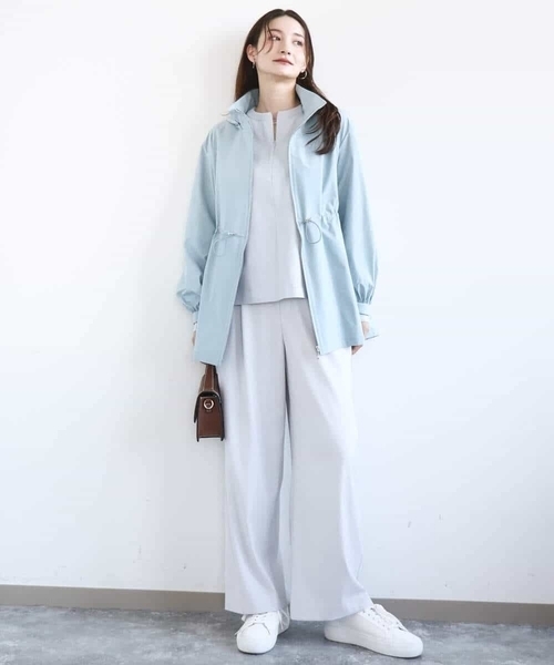 MK MICHEL KLEIN（エムケーミッシェルクラン）の「[洗える]TRストレッチワイドパンツ（その他パンツ・レディース・ブラック/ライトグレー・38）」の10枚目の写真