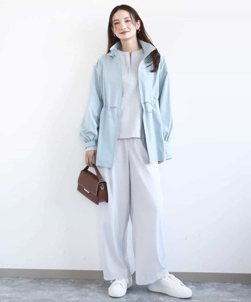 MK MICHEL KLEIN（エムケーミッシェルクラン）の「[洗える]TRストレッチワイドパンツ（その他パンツ・レディース・ブラック/ライトグレー・38）」の11枚目の写真