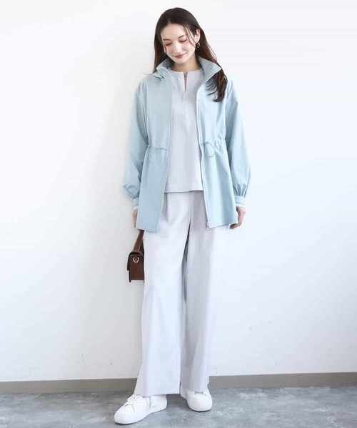 MK MICHEL KLEIN（エムケーミッシェルクラン）の「[洗える]TRストレッチワイドパンツ（その他パンツ・レディース・ブラック/ライトグレー・38）」の12枚目の写真