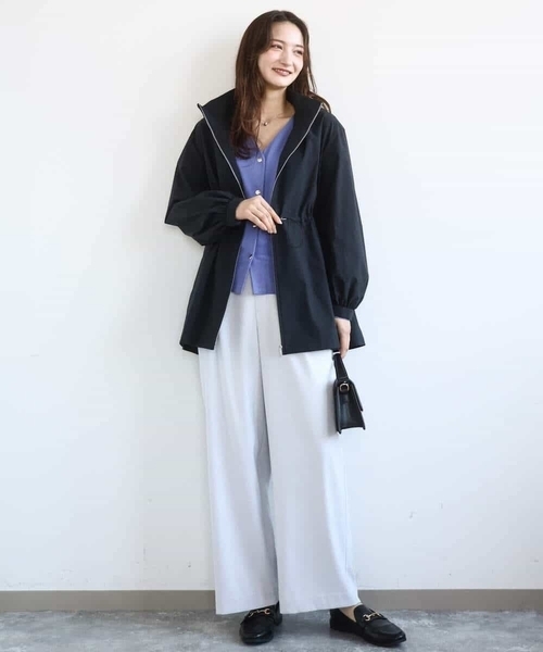 MK MICHEL KLEIN（エムケーミッシェルクラン）の「[洗える]TRストレッチワイドパンツ（その他パンツ・レディース・ブラック/ライトグレー・38）」の16枚目の写真