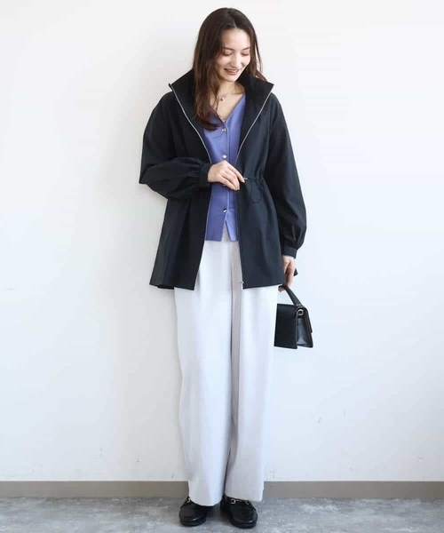 MK MICHEL KLEIN（エムケーミッシェルクラン）の「[洗える]TRストレッチワイドパンツ（その他パンツ・レディース・ブラック/ライトグレー・38）」の17枚目の写真