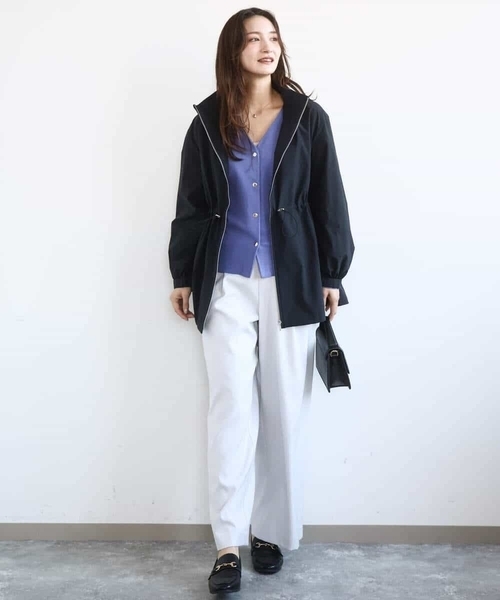 MK MICHEL KLEIN（エムケーミッシェルクラン）の「[洗える]TRストレッチワイドパンツ（その他パンツ・レディース・ブラック/ライトグレー・38）」の18枚目の写真