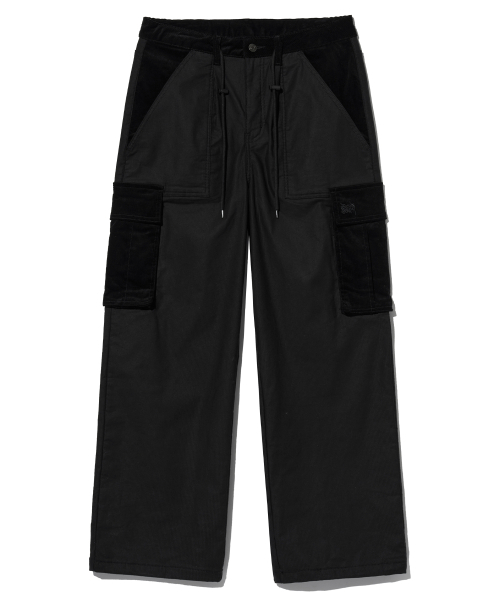 BROWNBREATH(ブラウンブレス)の「TAG CORDUROY CARGO PANTS - BLACK(その他パンツ・レディース・その他・M/L/XL)」の1枚目の写真