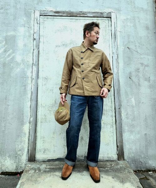 VDR（ブイディアール）の「MOLESKIN DESPATCH RIDERS JACKET [Sand]（ミリタリージャケット・メンズ・その他・M/L/XL）」の2枚目の写真