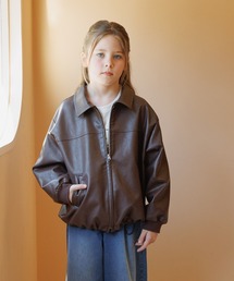 GLOBAL WORK | 撥水フェイクレザーブルゾン/638256(ブルゾン)