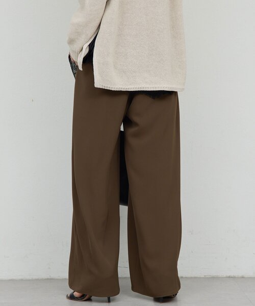 GALLARDAGALANTE(ガリャルダガランテ)の「【即戦力パンツ】【3サイズ展開】ワイドイージーパンツ(その他パンツ・レディース・ライトベージュ/ブラック/ダークブラウン・0/2/1)」の21枚目の写真