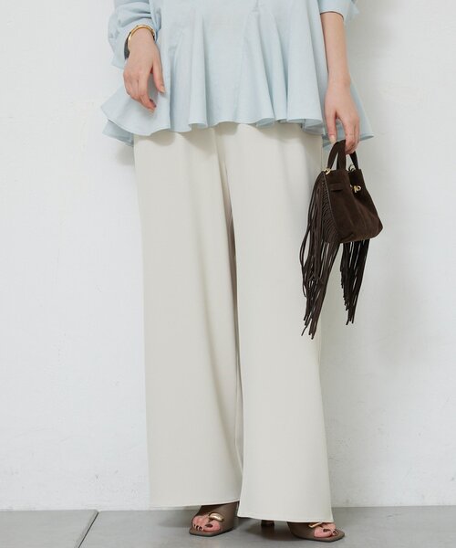 GALLARDAGALANTE(ガリャルダガランテ)の「【即戦力パンツ】【3サイズ展開】ワイドイージーパンツ(その他パンツ・レディース・ライトベージュ/ブラック/ダークブラウン・0/2/1)」の21枚目の写真