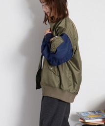 cepo（セポ）の「〈2way〉切替デニムツイルMA-1ジャケット（ブルゾン）」