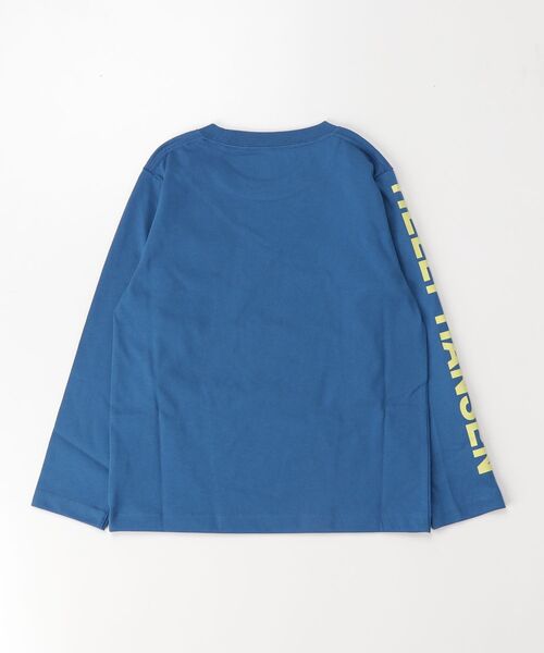 HELLY HANSEN(ヘリーハンセン)の「【HELLY HANSEN】K L/S Letter Tee(Tシャツ/カットソー・キッズ・ブルー/ネイビー/ライム・140/150/130)」の4枚目の写真