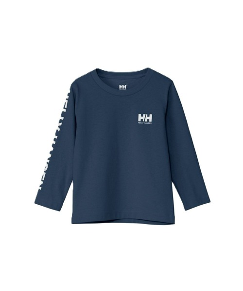 HELLY HANSEN(ヘリーハンセン)の「【HELLY HANSEN】K L/S Letter Tee(Tシャツ/カットソー・キッズ・ブルー/ネイビー/ライム・140/150/130)」の2枚目の写真