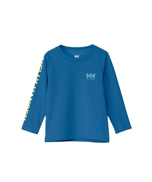 HELLY HANSEN(ヘリーハンセン)の「【HELLY HANSEN】K L/S Letter Tee(Tシャツ/カットソー・キッズ・ブルー/ネイビー/ライム・140/150/130)」の3枚目の写真
