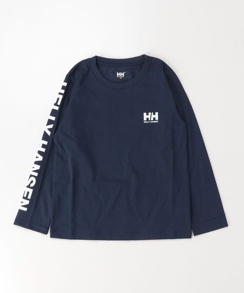 HELLY HANSEN(ヘリーハンセン)の「【HELLY HANSEN】K L/S Letter Tee(Tシャツ/カットソー・キッズ・ブルー/ネイビー/ライム・140/150/130)」の6枚目の写真