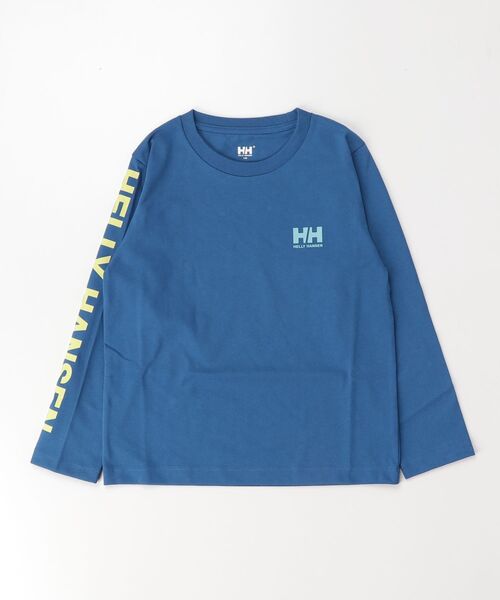 HELLY HANSEN(ヘリーハンセン)の「【HELLY HANSEN】K L/S Letter Tee(Tシャツ/カットソー・キッズ・ブルー/ネイビー/ライム・140/150/130)」の7枚目の写真