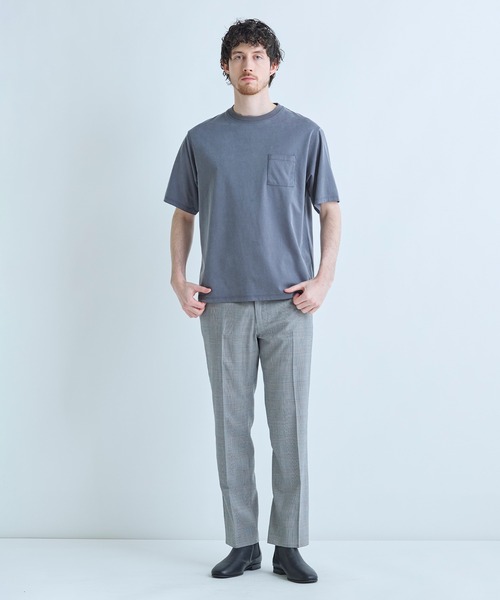 MEN'S BIGI（メンズビギ）の「フィブリルジャージー クルーネックTシャツ（Tシャツ/カットソー・メンズ・ベージュ/ブラック/グレー・02/03）」の7枚目の写真