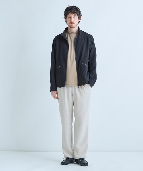 MEN'S BIGI（メンズビギ）の「フィブリルジャージー クルーネックTシャツ（Tシャツ/カットソー・メンズ・ベージュ/ブラック/グレー・02/03）」の9枚目の写真