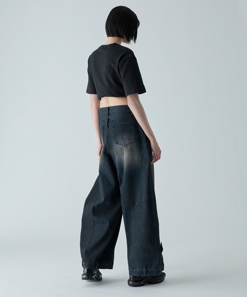 CIASENSE(シアセンス)の「Design Belt Loop Curved Denim Pants / デザインベルトループカーブデニムパンツ(デニムパンツ・メンズ・ダークインディゴブルー・S/M/L)」の17枚目の写真