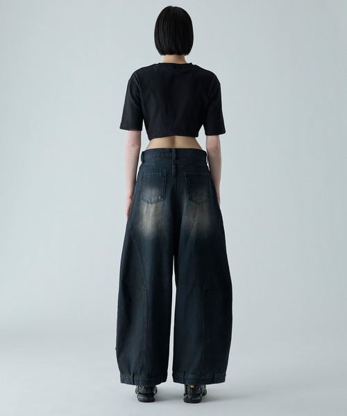 CIASENSE(シアセンス)の「Design Belt Loop Curved Denim Pants / デザインベルトループカーブデニムパンツ(デニムパンツ・メンズ・ダークインディゴブルー・S/M/L)」の18枚目の写真