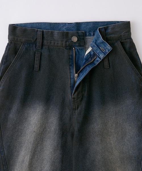 CIASENSE(シアセンス)の「Design Belt Loop Curved Denim Pants / デザインベルトループカーブデニムパンツ(デニムパンツ・メンズ・ダークインディゴブルー・S/M/L)」の22枚目の写真