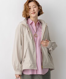 2WAYストレッチタフタ ボリュームスリーブブルゾン